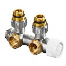 Узел нижнего подключения Oventrop Multiblock T угловой 3/4 x 1/2 НР латунь 1184084