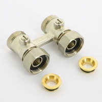 Узел радиаторный прямой Simplex Standard Line D2/50 3/4 EK x 3/4 EK с кранами и адаптерами F10015