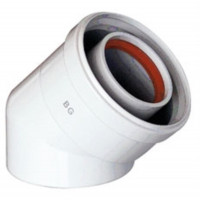 Отвод коаксиальный BAXI 45° для котлов MAIN и ECO 3 KHG 71410231