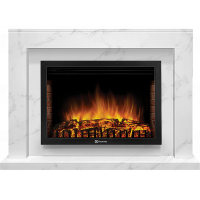 Портал Firelight Simple 25 белый мрамор
