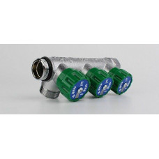 Коллектор модульный Hoger TIN 1 x 3/4 EK 2 контура вентили 90° латунь EMW0202T Коллектор модульный Hoger TIN 1 x 3/4 EK 2 контура вентили 90° латунь EMW0202T