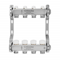 Комплект коллекторов Hoobs из нержавеющей стали с термостатическими клапанами 1 x 3/4 10 выходов HB-INCTK-805510