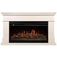 Каминокомплект: Очаг Royal Thermo Aurora RTFP/P-AR40LS, портал California 42/40/36, молочный