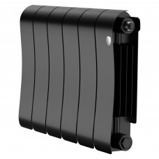 Радиатор биметаллический Royal Thermo Infinity 300 Noir Sable 6 секций боковое подключение НС-1683693