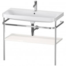 Duravit Happy D.2 Plus Консоль напольная с умывальником 97.5х49х85см, с 1 отв под смесит, 1 ящик, 1 полотенцедержатель, выпуск и сифон в комплекте, цвет: бел Duravit Happy D.2 Plus Консоль напольная с умывальником 97.5х49х85см, с 1 отв под смесит, 1 ящик, 1 полотенцедержатель, выпуск и сифон в комплекте, цвет: бел