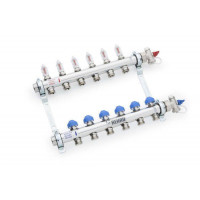 Коллектор Oventrop HKV-D 8 выходов 1 x 3/4 EK из нержавеющей стали 12080811002