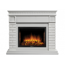 Портал Firelight Bricks 25 камень белый, белая эмаль