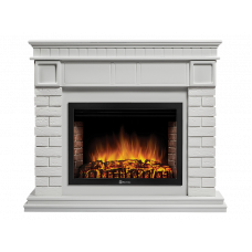 Портал Firelight Bricks 30 камень белый, белая эмаль