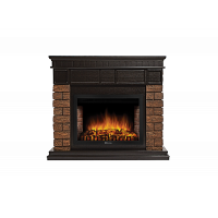 Портал Firelight Bricks Wood 30 камень темный, шпон венге