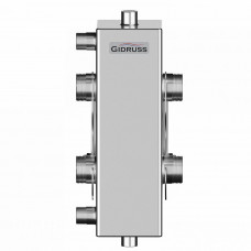 Гидравлический разделитель GIDRUSS GRSS-100-32 (нерж., до 100 кВт, G 1, сечение корпуса 100х100x3 мм) (12 00100 05)