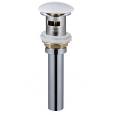 AQM7002-1W Донный клапан PushOpen, с переливом, керамическая накладка, Белый AQM7002-1W AQM7002-1W Донный клапан PushOpen, с переливом, керамическая накладка, Белый AQM7002-1W