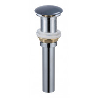 AQM7002-0MDG Донный клапан PushOpen, без перелива, керамическая накладка, Темно-серый матовый AQM7002-0MDG