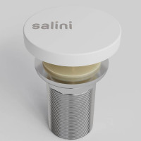 Salini D502 Донный клапан для раковины UpDown, S-Stone, цвет: белый матовый. 16231WM