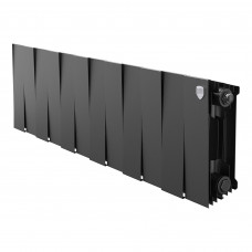 Радиатор биметаллический Royal Thermo PianoForte 200 12 секций боковое подключение черный 1682320