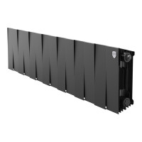 Радиатор биметаллический Royal Thermo PianoForte 200 14 секций боковое подключение черный 1682324