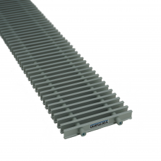 Решетка роликовая Varmann VRO 130x2390 мм алюминий с U-бортиком VRO130.2390RREV1+U