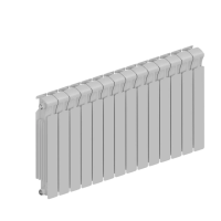 Радиатор биметаллический RIFAR MONOLIT 500 14 секций MN-500-14 RAL 9016