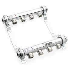 Коллекторная группа из нержавеющей стали REHAU HLV 03 контура 1 x 3/4 Евроконус 11102041001 Коллекторная группа из нержавеющей стали REHAU HLV 03 контура 1 x 3/4 Евроконус 11102041001
