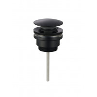 AQM7003MB Донный клапан, PushOpen, Черный матовый AQM7003MB