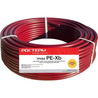 Труба из сшитого полиэтилена РОСТерм PEX-b 16x2.0 мм для теплого пола бухта 100 м 11201620100