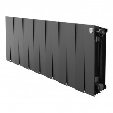 Радиатор биметаллический Royal Thermo PianoForte 300 Noir Sable 14 секций боковое подключение НС-1682353