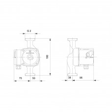 Насос циркуляционный Grundfos UPS 32-60 180 мм 96281496