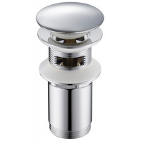Timo 8011/00 Донный клапан для раковин с переливом, PushOpen, Хром 8011/00