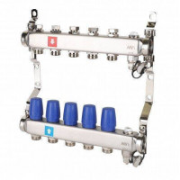 Коллекторная группа Hogert Premium 1 x 3/4 EK 5 выходов MS60506