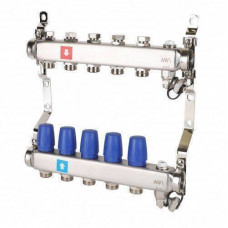 Коллекторная группа Hogert Premium 1 x 3/4 EK 5 выходов MS60506 Коллекторная группа Hogert Premium 1 x 3/4 EK 5 выходов MS60506