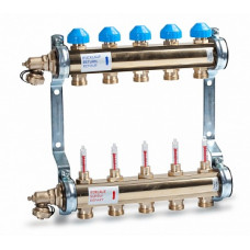 Коллекторная группа WATTS HKV/T (TYP 513) латунная с расходомерами 2 контура 10004194
