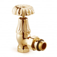 Клапан радиаторный угловой SR Rubinetterie Floral Old Style 1/2 золото 0337-1500D000