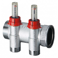 Коллектор запорный FAR 1 ВР-НР с расходомерами 4 отвода M24x19 FK 3970 C104