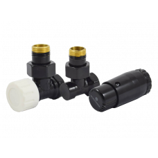 Комплект подключения радиаторный угловой Schlosser STANDARD MINI 1/2 с термоголовкой MINI DIAMANT M30x1.5 RAL 9005 602200055 Комплект подключения радиаторный угловой Schlosser STANDARD MINI 1/2 с термоголовкой MINI DIAMANT M30x1.5 RAL 9005 602200055
