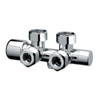 Узел нижнего подключения угловой FAR M24x19 - 3/4 BP серебристый FL 0262 C12
