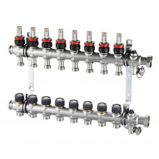 Коллектор распределительный Oventrop Multidis SF 11 контуров 1 x 3/4 EK с ротаметрами 1404361