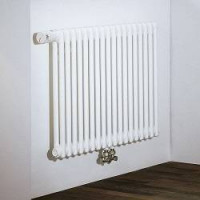Радиатор трубчатый Zehnder Charleston Completto, модель 2180, 2 колонки, высота 1800 мм, 8 секций, длина 368 мм, нижнее подключение по центру, термостатический в