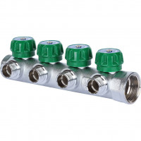 Коллектор регулирующий STOUT 1, 4 отвода 1/2 SMB-6850-011204 (SMB-6850-011204)