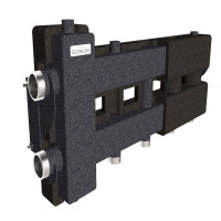 Балансировочный коллектор GIDRUSS BM-80-3D.EPP (до 80 кВт, подкл. котла G 1, 2 контура G 1, боковой контур G 1, 4D-кронштейны K.UMS, EPP-термоизоляция) (BM 8002T 23)