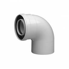 Отвод коаксиальный Baxi полипропиленовый 87° 80/125 мм KMT71408871