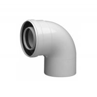 Отвод коаксиальный Baxi полипропиленовый 87° 110/160 мм KMT71413361