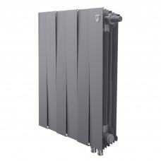 Радиатор биметаллический Royal Thermo PianoForte 500 6 секций нижнее подключение Silver Satin 1682381