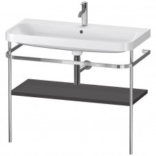 Duravit Happy D.2 Plus Консоль напольная с умывальником 97.5х49х85см, с 1 отв под смесит,1 полка, вып. и сифон в комплекте, цвет: Графит. HP4838O8080 Duravit Happy D.2 Plus Консоль напольная с умывальником 97.5х49х85см, с 1 отв под смесит,1 полка, вып. и сифон в комплекте, цвет: Графит. HP4838O8080