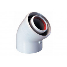 Отвод коаксиальный BAXI 45° для котлов LUNA и MAIN KHG 714017810