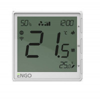 Терморегулятор для фанкойлов Wi-Fi ENGO Controls EFAN24W проводной 24 В белый EFAN24W