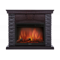 Портал Firelight Porto 25 камень черный, шпон венге