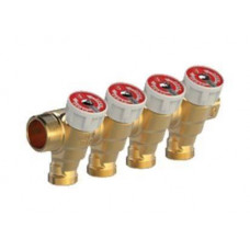 Модульный коллектор Giacomini 1x16/3 с отсекающим клапаном R585CY043