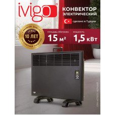 Конвектор iVigo EPK 4570 E 15 1500 Вт черный EPK4570E15 Конвектор iVigo EPK 4570 E 15 1500 Вт черный EPK4570E15