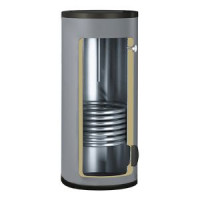 Бойлер косвенного нагрева Gekon B01 200 л 30 кВт напольный INOX GK2001