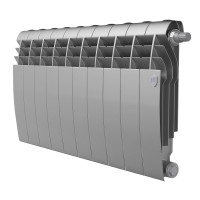 Биметаллический радиатор Royal Thermo BiLiner 350 Silver Satin VR 10 секций нижнее подключение 1506297