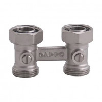 Узел нижнего подключения радиатора Gappo G267 прямой 3/4 x 3/4 EK G267